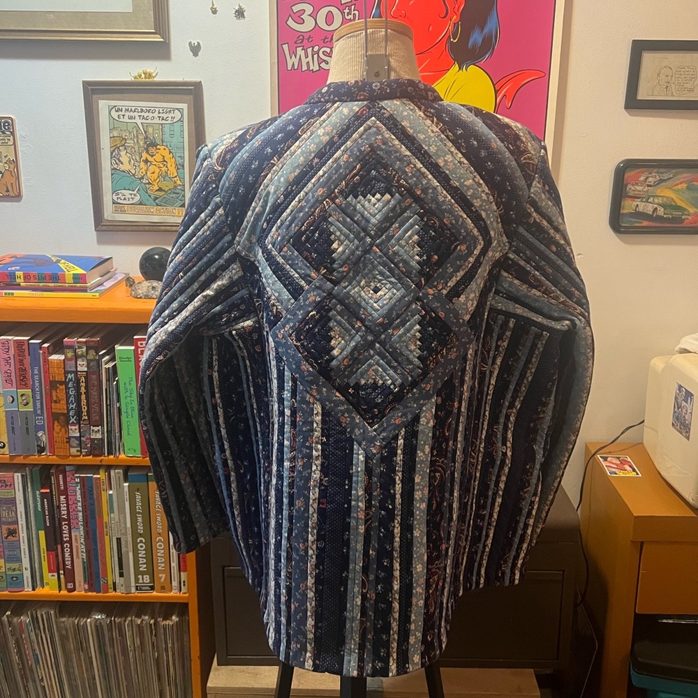 Blue Quilted Jacket - image 4